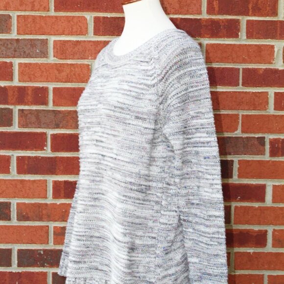 Gray and Purple Speckled Sweater | Long Sweater | 2000s Clothing | Women Size L - Picture 3 of 9